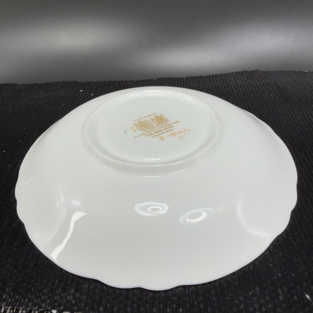 Antique Paragon Cabbage Rose Tea Cup and Saucer Set Heavy Gold Pattern England - Picture 6 of 16